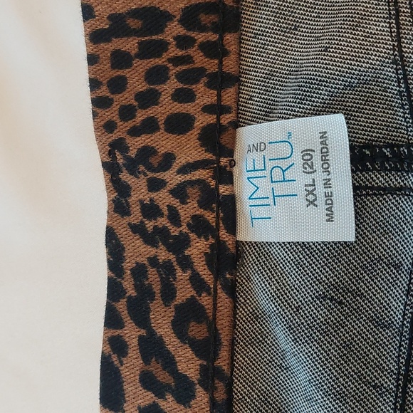 Time And True Leppard Print pull on Pants .Size XXL .Flaws pictured . - Picture 3 of 11